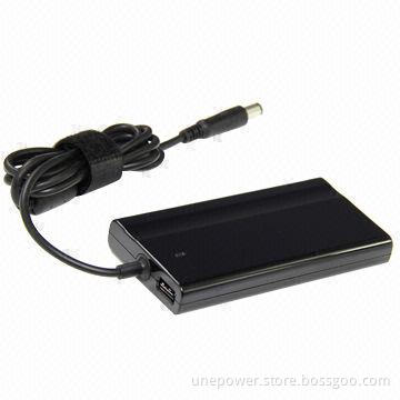 Laptop AC Adapter for DELL, PA-21, with 19.5V/3.34A/65W, Octagon Tip, Ultra-Slim, Black Color